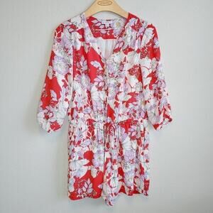 Carolina Belle Floral Romper Sz 4